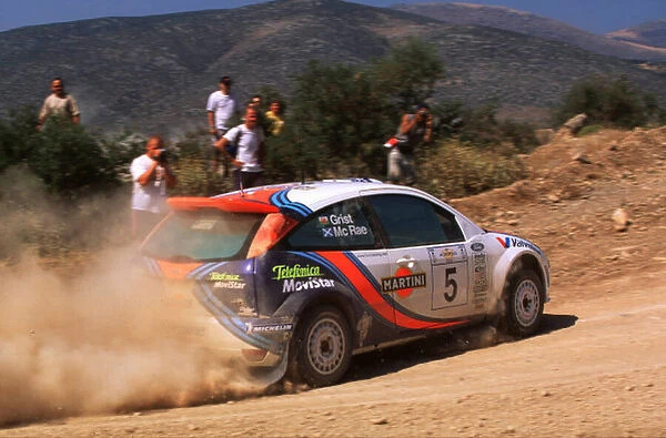 2000 World Rally Championship Acropolis Rally, Greece. 8-11 June 2000 Colin Mcrae and Nicky Grist (Ford Forcus WRC) 1st Position. World Copyright LAT Photographic