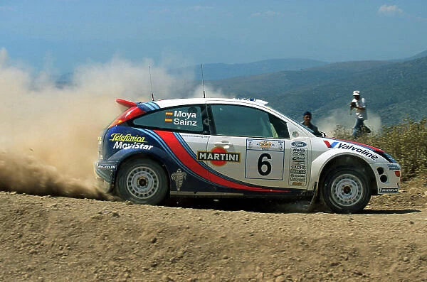2000 World Rally Championship Round 7, Acropolis Rally Greece 9th -11th June 2000 Carlos Sainz in action in the Ford Focus. Photo: McKlein