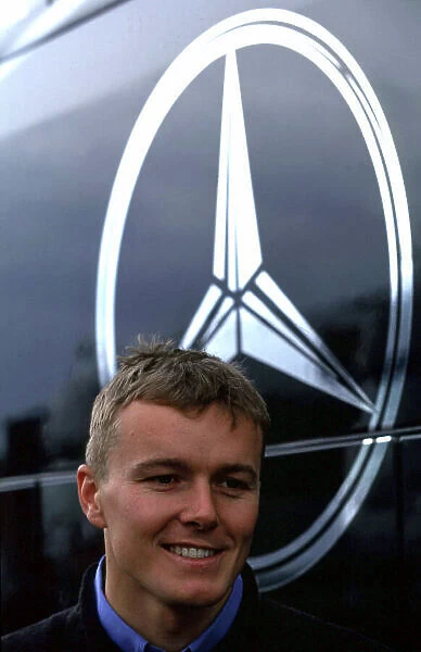 2001 DTM Testing Hockenheim, Germany. 5th April 2001. AMG Mercedes-Benz CLK driver Marcel Fassler - portrait. World Copyright: Peter Spinney / LAT Photographic