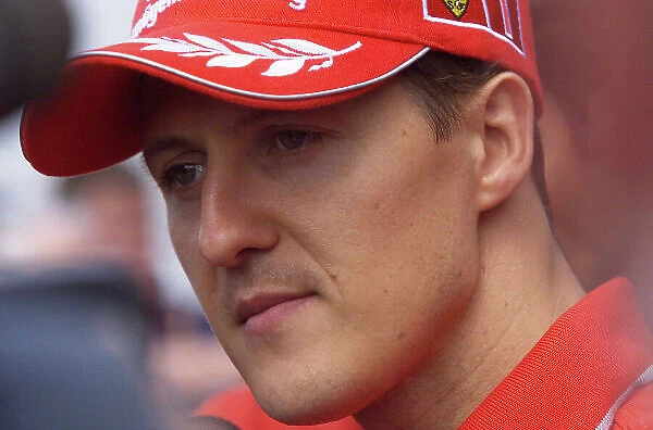 2001 European Grand Prix Nurburgring, Germany. 21st June 2001. Michael Schumacher, Ferrari F2001, portrait. World Copyright: Steve Etherington / LAT Photographic ref: 18mb Digital Image Only