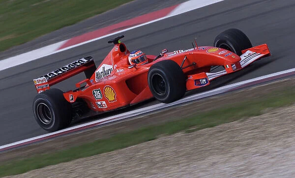 2001 European Grand Prix - Race Nurburgring, Germany. 24th June 2001. Rubens Barrichello, Ferrari F2001, action. World Copyright: Steve Etherington / LAT Photographic ref: 18mb Digital Image Only