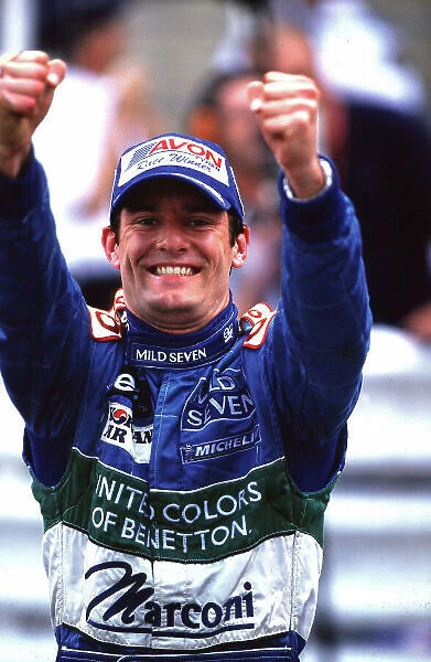 2001 F3000 Championship Monte Carlo, Monaco. 26th May 2001 Race winner Mark Webber, Super Nova Racing - celebrates his second victory of the season. World Copyright: Chlive Rose  /  LAT Photographic ref: 35mm Image A01