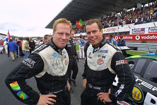 2001 FIA GT Championship Estoril, Portugal. 21st October 2001. Jamie Campbell-Walter and Bobby Verdon-Roe, Lister Storm, portrait. World Copyright: Peter Fox / LAT Photographic ref: 35mm Image Only