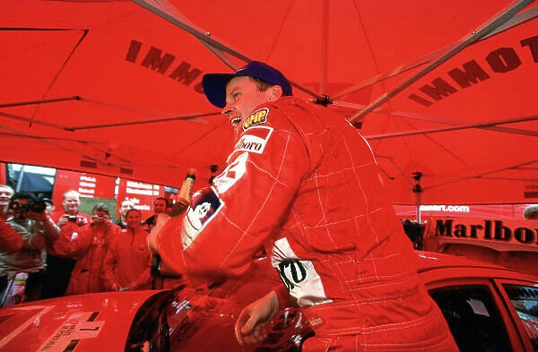 2001 FIA World Rally Championship Rally Portugal, Portugal. 8th-11th March 2001 Tommi Makinen Mitsubushi - portrait. World Copyright: Charles Cotes  /  LAT Photographic ref: 35mm Portugal A02