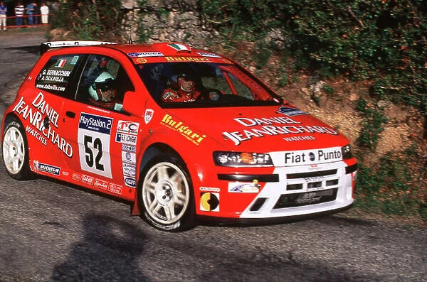 2001 FIA World Rally Champs Rallye de France, Ajaccio, Corsica, 18th-21st October 2001. Andrea Dallavilla in Fiat, action. World Copyright: LAT Photographic / McKlien. ref: 35mm Image A24