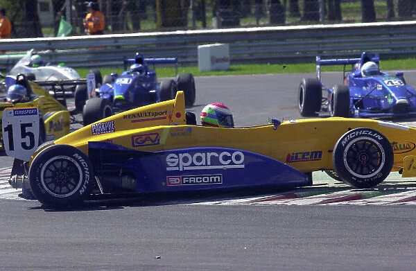 2001 Formula Renault Championship Monza, Italy. 1st April 2001. Ryan Briscoe  /  Prema Powerteam, spins out of the race. World Copyright: DPPI  /  LAT Photographic ref: Digital Image only