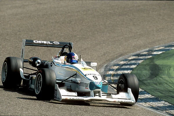 2001 German Formula 3 Championship Hockenhein, Germany. 22nd April 2001. Race winner Frank Diefenbacher - action. World Copyright: Malcolm Griffiths / LAT Photographic ref: 35mm Image A04