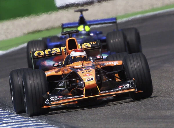 2001 German Grand Prix - Practice Hockenheim, Germany. 27th July 2001. Jos Verstappen, Arrows A22 AsiaTech, action. World Copyright: Steve Etherington / LAT Photographic. ref: 16mb Digital Image