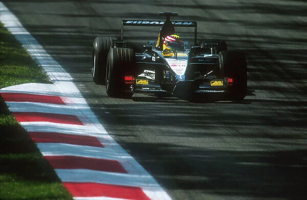 2001 Italian Grand Prix. Monza, Italy. 14-16 September 2001. Alex Yoong (Minardi PS01 European). He spun off into the gravel after a very tough Grand Prix debut. Ref-01 ITA 14. World Copyright - LAT Photographic
