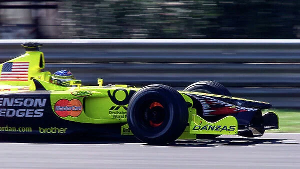 2001 Italian Grand Prix - Race Monza, Italy. 16th Spetember 2001. Jean Alesi, Jordan Honda EJ11, action. World Copyright: Steve Etherington /  LAT Photographic ref: 17.5mb Digital Image