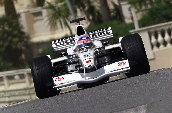 2001 Monaco Grand Prix. Monte Carlo, Monaco. 26th May 2001. Jacques Villeneuve, BAR Honda BAR003, action. World Copyright: Steve Etherington / LAT Photographic ref: 17.7 mb Digital Image