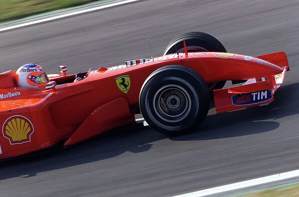2001 Spanish Grand Prix - Qualifying. Barcelona, Spain. 28th April 2001. Rubens Barrichello, Ferrari F2001, action. World Copyright: Steve Etherington / LAT Photographic ref: 18 mb Digital Image