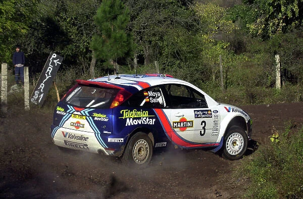 2001 World Rally Championship. Argentina May 3rd-6th, 2001 Carlos Sainz during shakedown. Photo: Ralph Hardwick / LAT