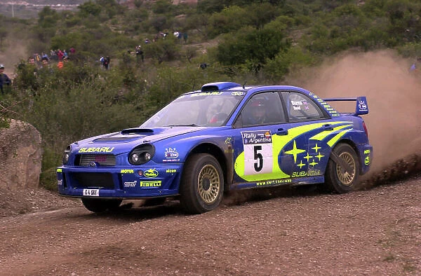 2001 World Rally Championship. Argentina May 3rd-6th, 2001 Richard Burns in pursuit of the leaders on stage five. Photo: Ralph Hardwick / LAT