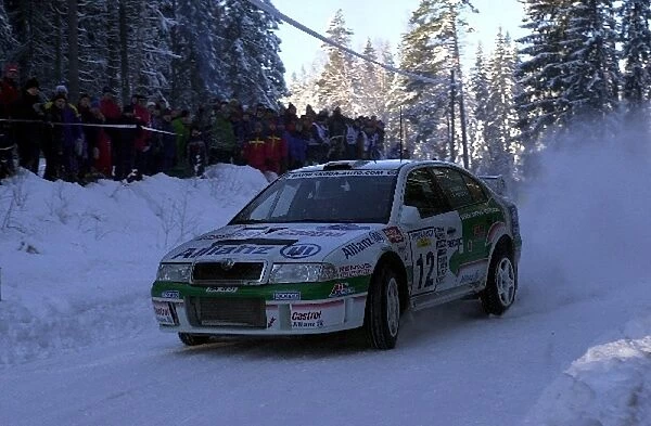 2001 World Rally Championship: Bruno Thiry in action on the second leg