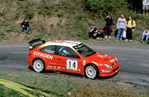 2001 World Rally Championship Catalunya Rally, Spain. 22nd - 25th March 2001. P.Bugalski  /  JP.Chiaroni, Citroen Xsara T4 - action.. World Copyright: McKlein  /  LAT Photographic ref: 35mm Image A16