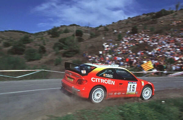 2001 World Rally Championship Catalunya Rally, Spain. 22nd - 25th March 2001. J. Puras and M. Marti, Citroen Xsara T4 - retired. World Copyright: McKlein  /  LAT Photographic ref: 35mm Image A20