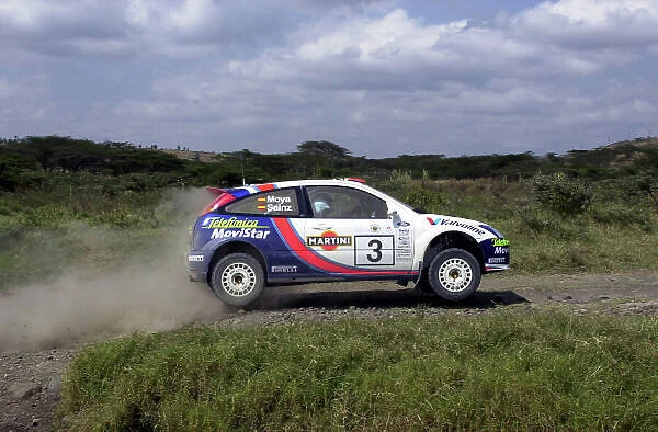 2001 World Rally Championship. Nairobi, Kenya. July 20-22, 2001 Carlos Sainz during shakedown Photo: Ralph Hardwick / LAT