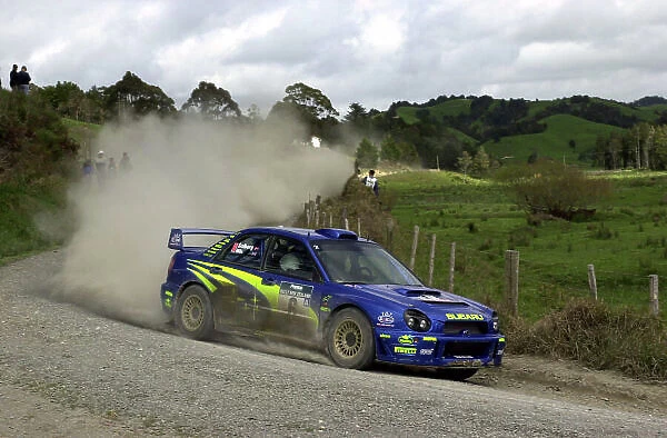 2001 World Rally Championship. Rally of New Zealand. September 20-23, 2001. Auckland, New Zealand. Petter Solberg on stage 9. Photo: Ralph Hardwick / LAT