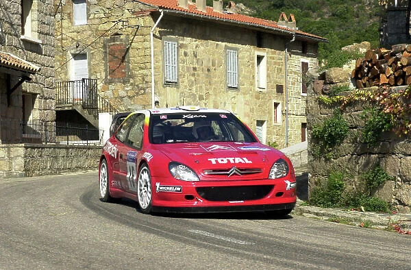 2001 World Rally Championship. Rallye de France, Ajaccio, Corsica, October 19-21. Jesus Puras on stage 3. Photo: Ralph Hardwick / LAT