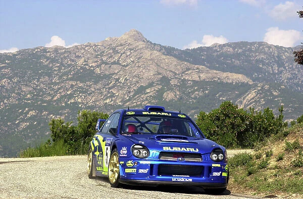 2001 World Rally Championship. Rallye de France, Ajaccio, Corsica, October 19-21. Richard Burns during shakedown. Photo: Ralph Hardwick / LAT