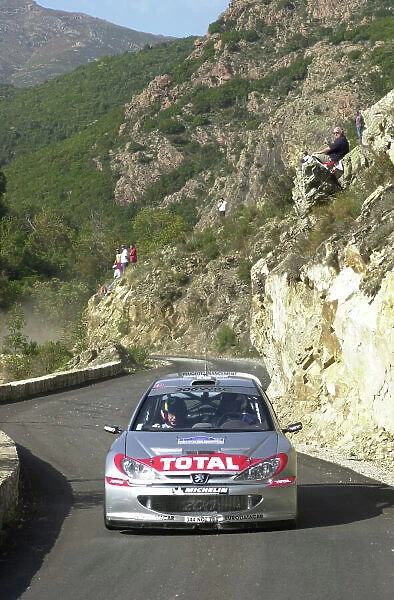2001 World Rally Championship. Rallye de France, Ajaccio, Corsica, October 19-21. Marcus Gronholm on stage 5. Photo: Ralph Hardwick / LAT
