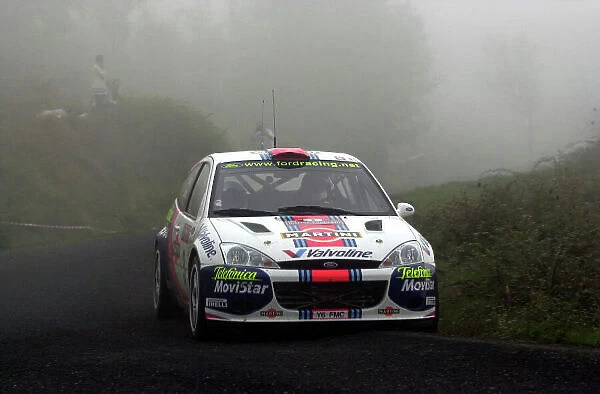 2001 World Rally Championship Rallye Sanremo, Italy. 4-7 October 2001. Carlos Sainz on the final leg. Photo: Ralph Hardwick / LAT