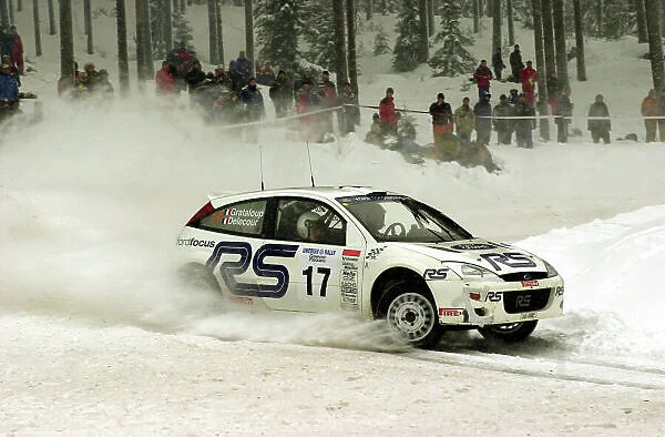 2001 World Rally Championship. Swedish Rally. 9th - 11th February 2001. Rd 2. Francois Delecour finished in 5th place. World Copyright: Ralph Hardwick /  LAT Photographic. Ref: Delecour4