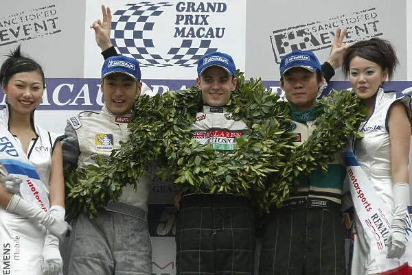 2002 Asian Formula Renault. Jamie Green, 1st, Jun Harata, 2nd and Kenneth Ma, 3rd