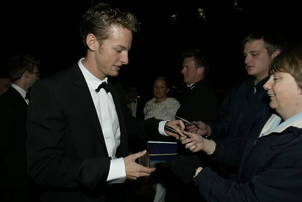 2002 Autosport Awards. Jenson Button. Grosvenor Hotel, London, England