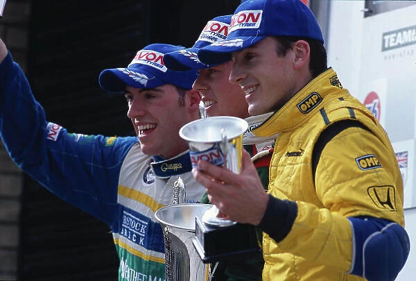 2002 British Formula Three Championship Knockhill, Scotland. 11th - 12th May 2002. 1st, James Courtney, 2nd, Michael Keohane and 3rd, Bruce Jouanny. World Copyright: Peter Spinney / LAT Photographic ref: 35mm Image A12