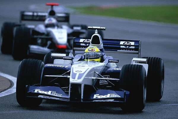 2002 British Grand Prix, Silverstone, England. 7th July 2002. Ralf Schumacher, BMW Williams FW24. World Copyright - LAT Photographic Ref: 35mm Original A28