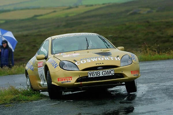 2002 British Rally Championship. Manx International Rally. Douglas, Isle of Man. 1-3 August 2002. Ian Forgan / Louise Evans (Ford Puma) 16th position in the Manx Trophy Rally (& 8th in the B9 class)