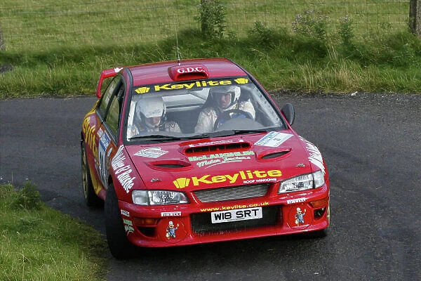 2002 British Rally Championship Rally of Ulster, Ireland. 6th - 7th September 2002. Daniel Doherty (Subaru Impreza WRC), action. World Copyright: Jacob Ebbrey / LAT Photographic ref: Digital Image Only