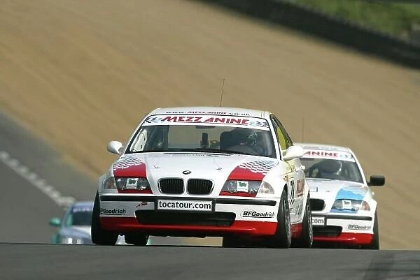 2002 British Touring Car Championship Brands Hatch, England. 25-26th August 2002. Norman Simon leads team mate Tom Boardman to claim pole for the feature race. Photo: Paul Dowker / LAT Photographic World LAT PHOTOGRAPHIC 8.9MB Digital File Only
