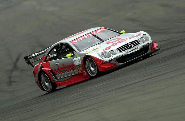 2002 DTM Championship Lausitzring, Germany. 12th - 14th July 2002. Race winner Bernd Schneider (AMG Mercedes CLK), action. World Copyright: Andre Irlmeier / LAT Photographic ref: Digital Image Only