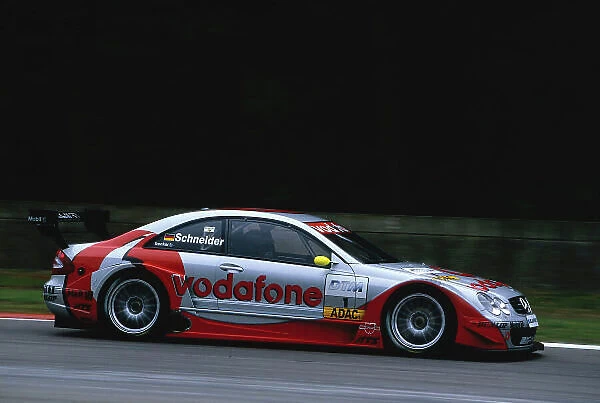 2002 DTM Championship, Zolder, Belgium. Rd 2, 4th-5th May 2002. Bernd Schneider, AMG Mercedes Benz CLK. 3rd Position. World Copyright: Lawrence / LAT Photographic