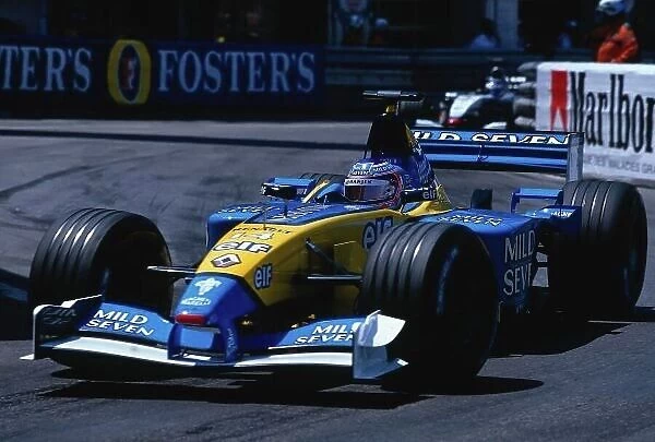 2002 Monaco Grand Prix. Monte Carlo, Monaco. 23-26 May 2002. Jarno Trulli (Renault R202) 4th position. Ref-02 MON 39. World Copyright - LAT Photographic