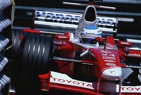 2002 Monaco Grand Prix. Monte Carlo, Monaco. 23-26 May 2002. Mika Salo (Toyota TF102). Ref-02 MON 35. World Copyright - LAT Photographic