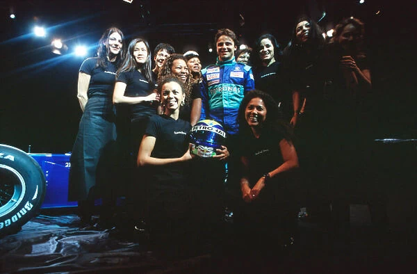 girls. 2002 Sauber C21 Launch. Felipe Massa and fans