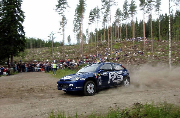 2002 World Rally Championship. Neste Rally Finland, Jyvaskyla Finland, August 8-11th. Markko Martin during shakedown Photo: Ralph Hardwick / LAT
