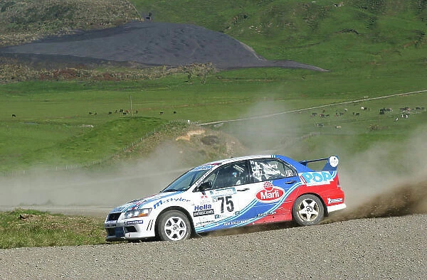 2002 World Rally Championship. Propecia Rally of New Zealand, Auckland, October 3rd-6th. Kristian Solberg, winner of Group N Photo: Ralph Hardwick / LAT
