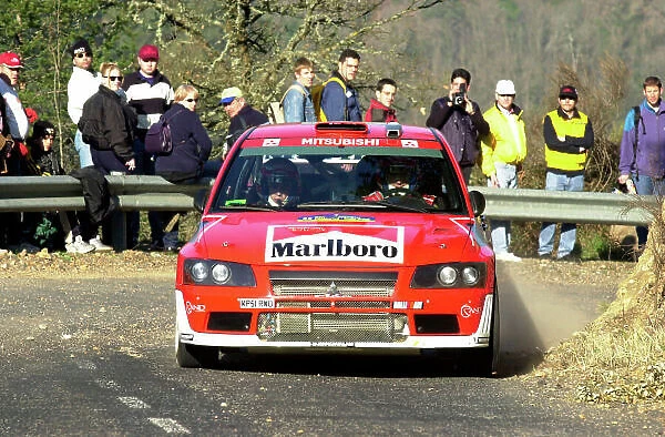 2002 World Rally Championship Rally Catalunya, 21st-24th March 2002. Francois Delecour during shakedown. Photo: Ralph Hardwick / LAT