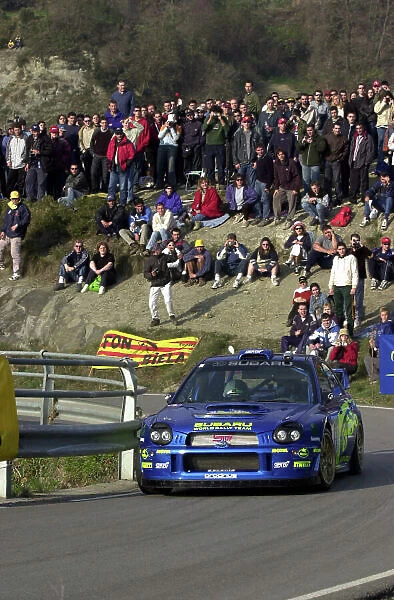 2002 World Rally Championship Rally Catalunya, 21st-24th March 2002. Petter Solberg on Stage 13. Photo: Ralph Hardwick / LAT