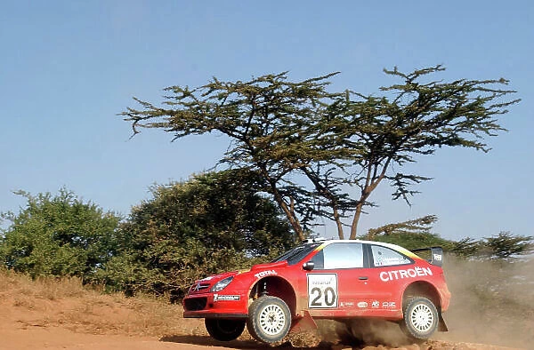 2002 World Rally Championship. Safari Rally, Nairobi Kenya, July 11-14th. Thomas Radstrom on section one. Photo: Ralph Hardwick / LAT