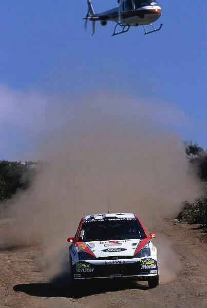 2002 World Rally Championship Safari Rally, Kenya. 11th - 14th July 2002. Rally winner Colin McRae / Nicky Grist (Ford Focus RS WRC02), action. World Copyright: McKlein / LAT Photographic ref: 35mm Image A12