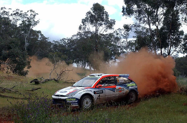 2002 World Rally Championship. Telstra Rally Australia, Perth. October 31st-November 3rd. Carlos Sainz on stage 17. Photo: Ralph Hardwick / LAT