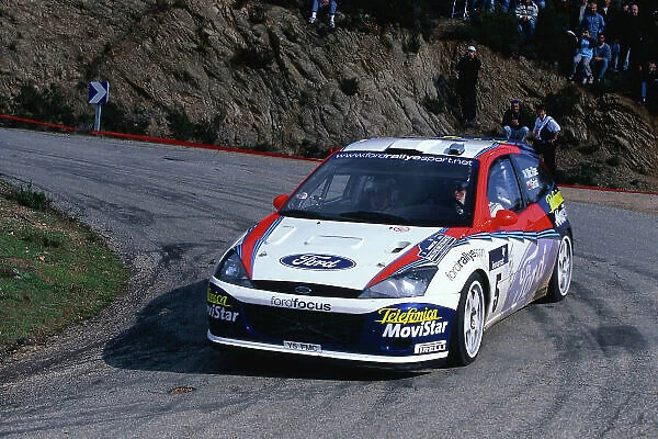2002 World Rally Championship Tour De Corse, Corsica. 8th - 10th March 2002. Colin McRae  /  Nicky Grist, Ford Focus RS WRC 02, retired. World Copyright: McKlein / LAT Photographic ref: 35mm Image 02 WRC 20