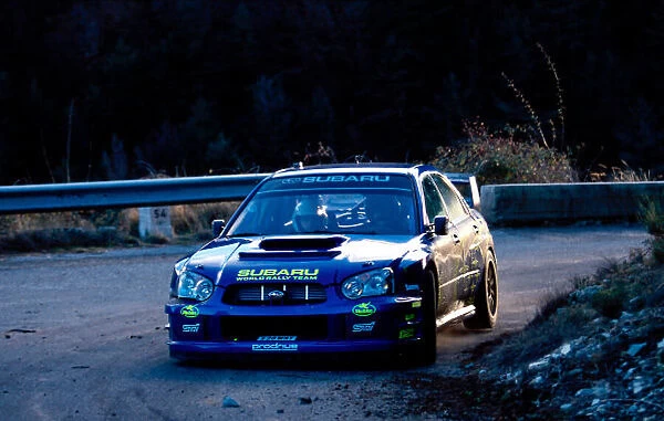 2002 World Rally Testing France, 10th December 2002. Tommi Makinen, Subaru Impreza WRC, portrait World Copyright: Photo4 / LAT Photographic ref: Digital Image Only