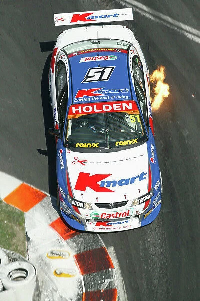 2003 Australian V8 Supercars Surfers Paradise, Australia. October 25th 2003. Greg Murphy attacks the chicane during the Gillette V8 Supercar event at the Lexmark Indy 300 at the Sufer's Paradise street circuit. World Copyright